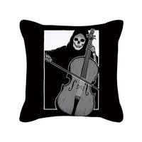 HKM-280595 Skull Print Super Soft Polyester Square Pillow Cushion Cover 45x45cm