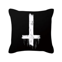 HKM-280595 Skull Print Super Soft Polyester Square Pillow Cushion Cover 45x45cm