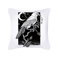 HKM-280595 Skull Print Super Soft Polyester Square Pillow Cushion Cover 45x45cm