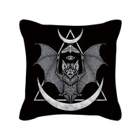 HKM-280595 Skull Print Super Soft Polyester Square Pillow Cushion Cover 45x45cm
