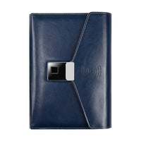HKM-280723 Bluetooth Fingerprint Lock Notepad with 16GB Memory and Wireless Charging Capability