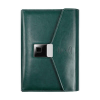 HKM-280723 Bluetooth Fingerprint Lock Notepad with 16GB Memory and Wireless Charging Capability