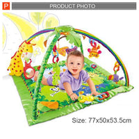 HKM-280851 Soft Cloth Baby Gym with Lights & Music - Educational Activity Play Mat for Infants