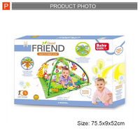 HKM-280851 Soft Cloth Baby Gym with Lights & Music - Educational Activity Play Mat for Infants