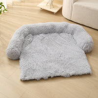 HKM-280979 Cozy Plush Dog Sofa Cushion for Winter Comfort - Available in Multiple Sizes