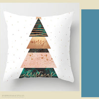 HKM-281107 Christmas-Themed Peach Skin Pillowcase for Home and Car - 45x45cm