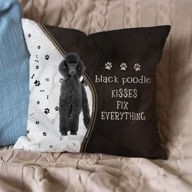 HKM-281171 Modern Geometric Linen Pillowcase for Sofa and Cushion, Short Plush Cover with PP Cotton Filling