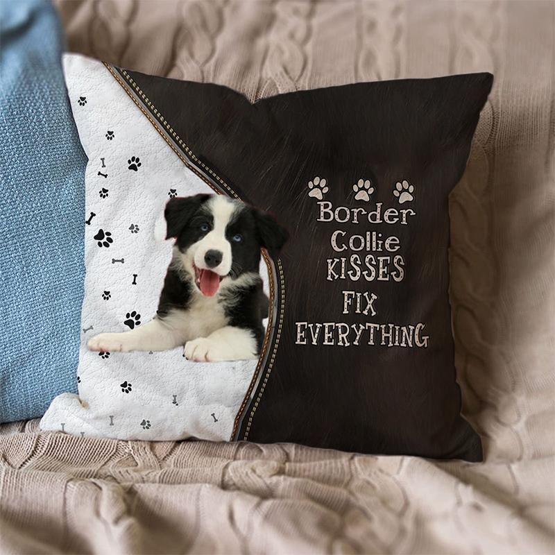 HKM-281171 Modern Geometric Linen Pillowcase for Sofa and Cushion, Short Plush Cover with PP Cotton Filling