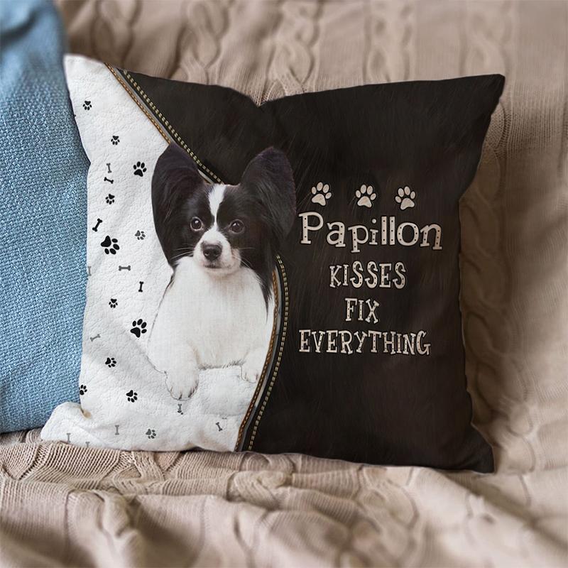 HKM-281171 Modern Geometric Linen Pillowcase for Sofa and Cushion, Short Plush Cover with PP Cotton Filling