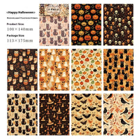 HKM-281171 Retro Decorative Paper Pack – 20 Sheets of Material Paper (100x140mm)
