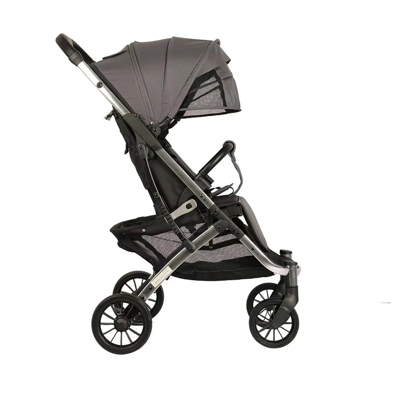 KTX-281235 Foldable Baby Stroller for Newborns to 36 Months with Five-Point Safety Harness and Footmuff