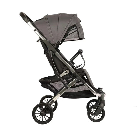 KTX-281235 Foldable Baby Stroller for Newborns to 36 Months with Five-Point Safety Harness and Footmuff