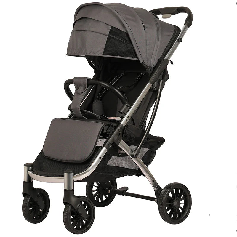 KTX-281235 Foldable Baby Stroller for Newborns to 36 Months with Five-Point Safety Harness and Footmuff