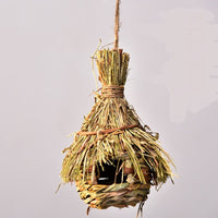 HKM-281299 Hand-Knitted Straw Bird Nest for Creative Gardening Decoration – Multiple Styles Available