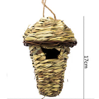 HKM-281299 Hand-Knitted Straw Bird Nest for Creative Gardening Decoration – Multiple Styles Available