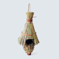 HKM-281299 Hand-Knitted Straw Bird Nest for Creative Gardening Decoration – Multiple Styles Available