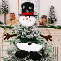 HKM-281491 Christmas Tree Top Decorations - Cloth Ornaments in Old Man, Snowman, and Elk Styles