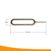 HKM-281555 Universal SIM Card Eject Tool - 100 Pack for Mobile Devices and Tablets