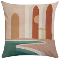 HKM-281747 Geometric Abstract Plush Pillowcase for Living Room, Bedroom, and More