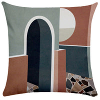 HKM-281747 Geometric Abstract Plush Pillowcase for Living Room, Bedroom, and More