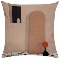 HKM-281747 Geometric Abstract Plush Pillowcase for Living Room, Bedroom, and More