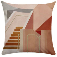 HKM-281747 Geometric Abstract Plush Pillowcase for Living Room, Bedroom, and More