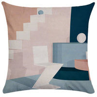 HKM-281747 Geometric Abstract Plush Pillowcase for Living Room, Bedroom, and More