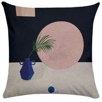 HKM-281747 Geometric Abstract Plush Pillowcase for Living Room, Bedroom, and More