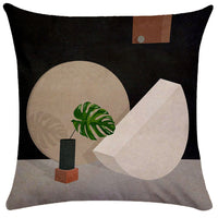 HKM-281747 Geometric Abstract Plush Pillowcase for Living Room, Bedroom, and More