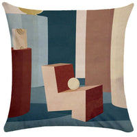 HKM-281747 Geometric Abstract Plush Pillowcase for Living Room, Bedroom, and More