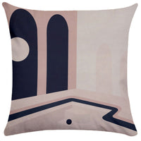 HKM-281747 Geometric Abstract Plush Pillowcase for Living Room, Bedroom, and More