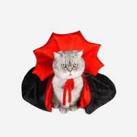 HKM-281811 Kawaii Vampire Cloak Costume for Small Dogs, Cats, Kittens - Ideal Halloween Pet Outfit