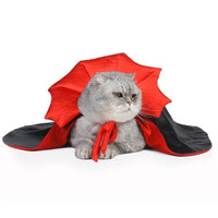 HKM-281811 Kawaii Vampire Cloak Costume for Small Dogs, Cats, Kittens - Ideal Halloween Pet Outfit