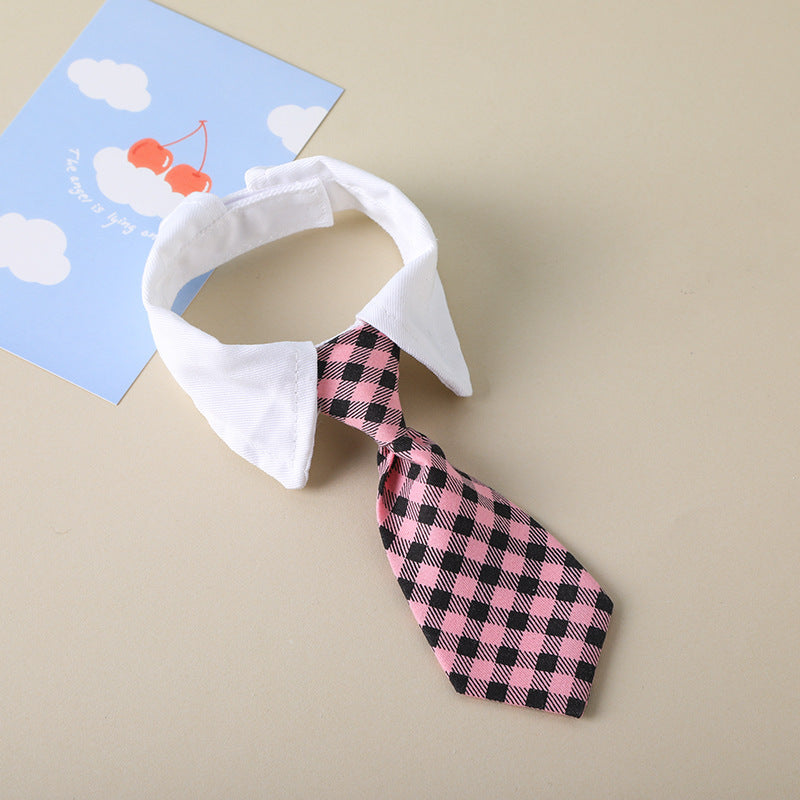 HKM-281875 Plaid Pet Tie for Dogs and Cats in Khaki, Black, Red, and More Patterns