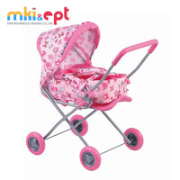 HKM-282003 Colorful Plastic Baby Doll Trolley Carriage for Ages 2 and Up