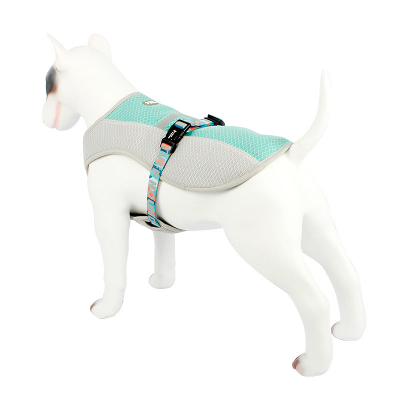 HKM-282003 Cooling Vest for Dogs - Lightweight Summer Heatproof Coat in Blue, Orange, Green Sizes S, M, L, XL