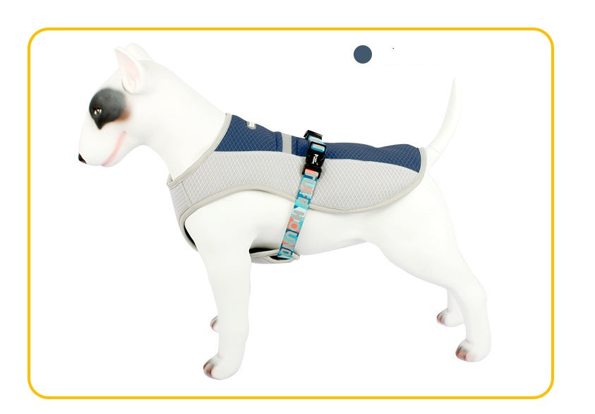 HKM-282003 Cooling Vest for Dogs - Lightweight Summer Heatproof Coat in Blue, Orange, Green Sizes S, M, L, XL