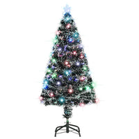 HKM-282003 Illuminated 150 cm Artificial Christmas Tree with LED Lights and Steel Stand
