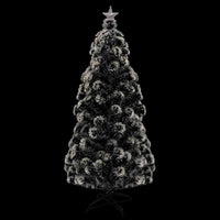 HKM-282003 Illuminated 150 cm Artificial Christmas Tree with LED Lights and Steel Stand