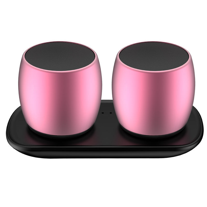 HKM-282067 Dual-Function Bluetooth Speaker with Magnetic Charging Base - Wireless Hands-Free Calling, Multiple Audio Formats Supported