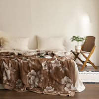 HKM-282195 Pure Cotton Double-Layer Yarn-Dyed Jacquard Summer Quilt - Available in Multiple Sizes