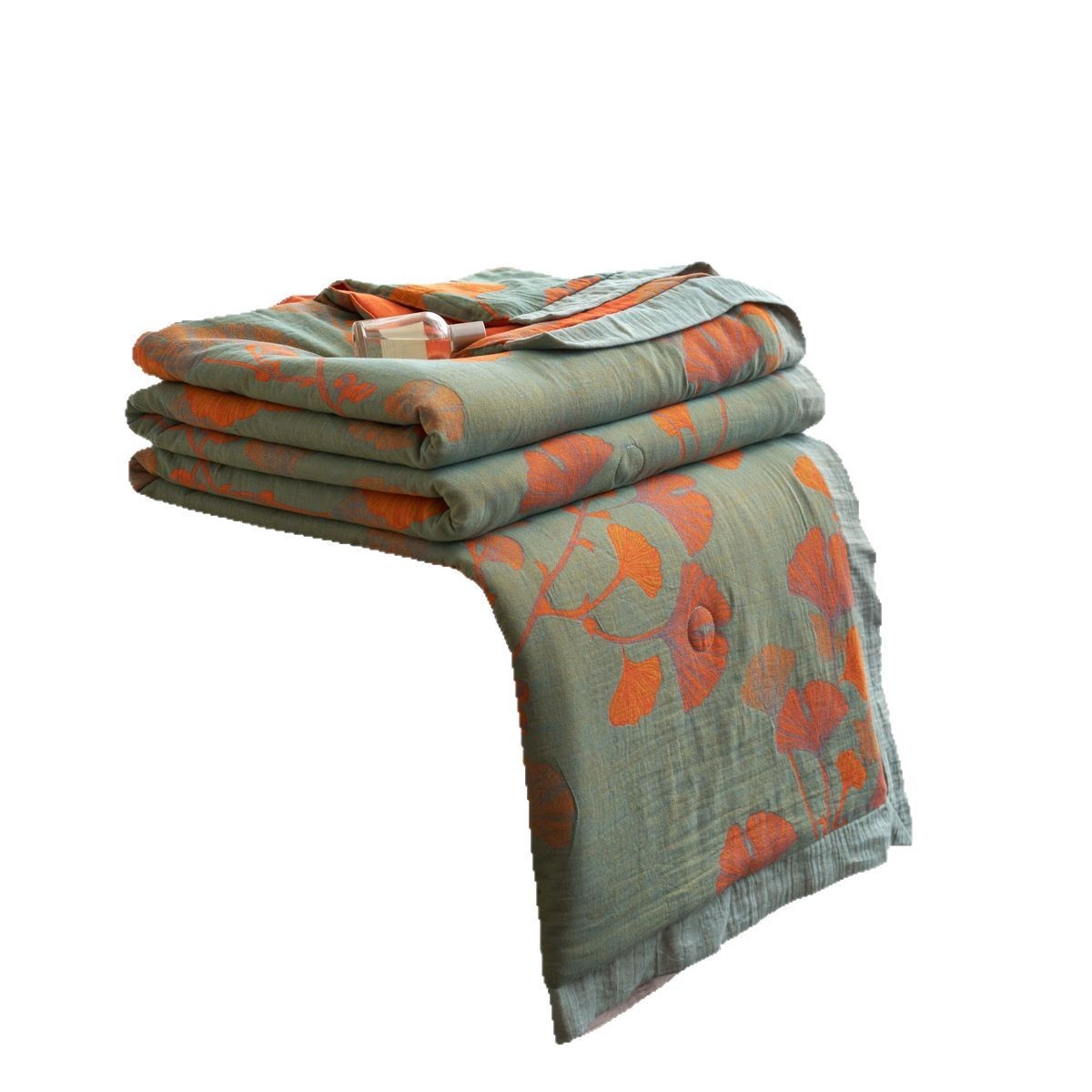 HKM-282195 Pure Cotton Double-Layer Yarn-Dyed Jacquard Summer Quilt - Available in Multiple Sizes