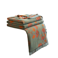 HKM-282195 Pure Cotton Double-Layer Yarn-Dyed Jacquard Summer Quilt - Available in Multiple Sizes