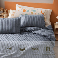 HKM-282515 Soft Microfiber Quilt Cover Set with Matching Pillowcases