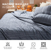 HKM-282515 Soft Microfiber Quilt Cover Set with Matching Pillowcases