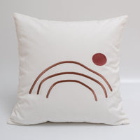HKM-282579 Nordic Style Geometric Cotton Decorative Cushion with Fiber Filling - 45x45cm