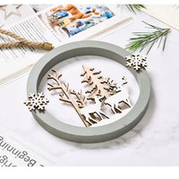 HKM-282643 Wooden Nordic Elk Pendant with Hemp Rope - Available in Small, Medium, and Large Sizes
