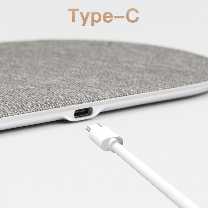 HKM-282707 2-in-1 Wireless Charger, 10W Fast Charging Dock with 1M Cable, Compatible with Qi Devices, Black/Silver