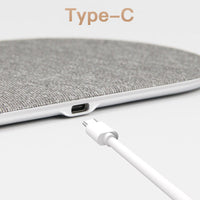 HKM-282707 2-in-1 Wireless Charger, 10W Fast Charging Dock with 1M Cable, Compatible with Qi Devices, Black/Silver