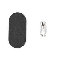 HKM-282707 2-in-1 Wireless Charger, 10W Fast Charging Dock with 1M Cable, Compatible with Qi Devices, Black/Silver